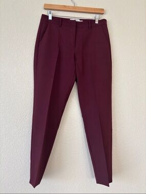 ICHI Women’s Tailored Burgundy Dress Pants